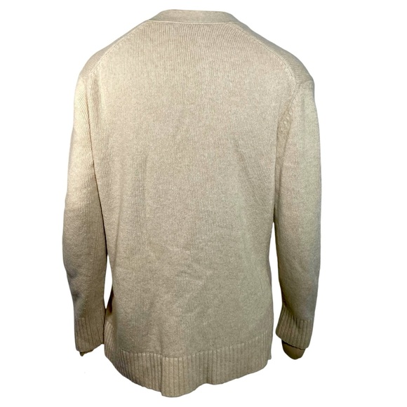 Jenni Kayne Everyday cardigan oatmeal beige SZ-XS pockets wool blend cashmere - Picture 4 of 16